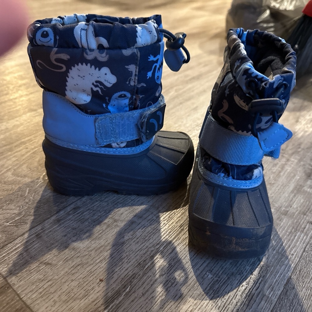 Kids' Blue and Black Winter Boots